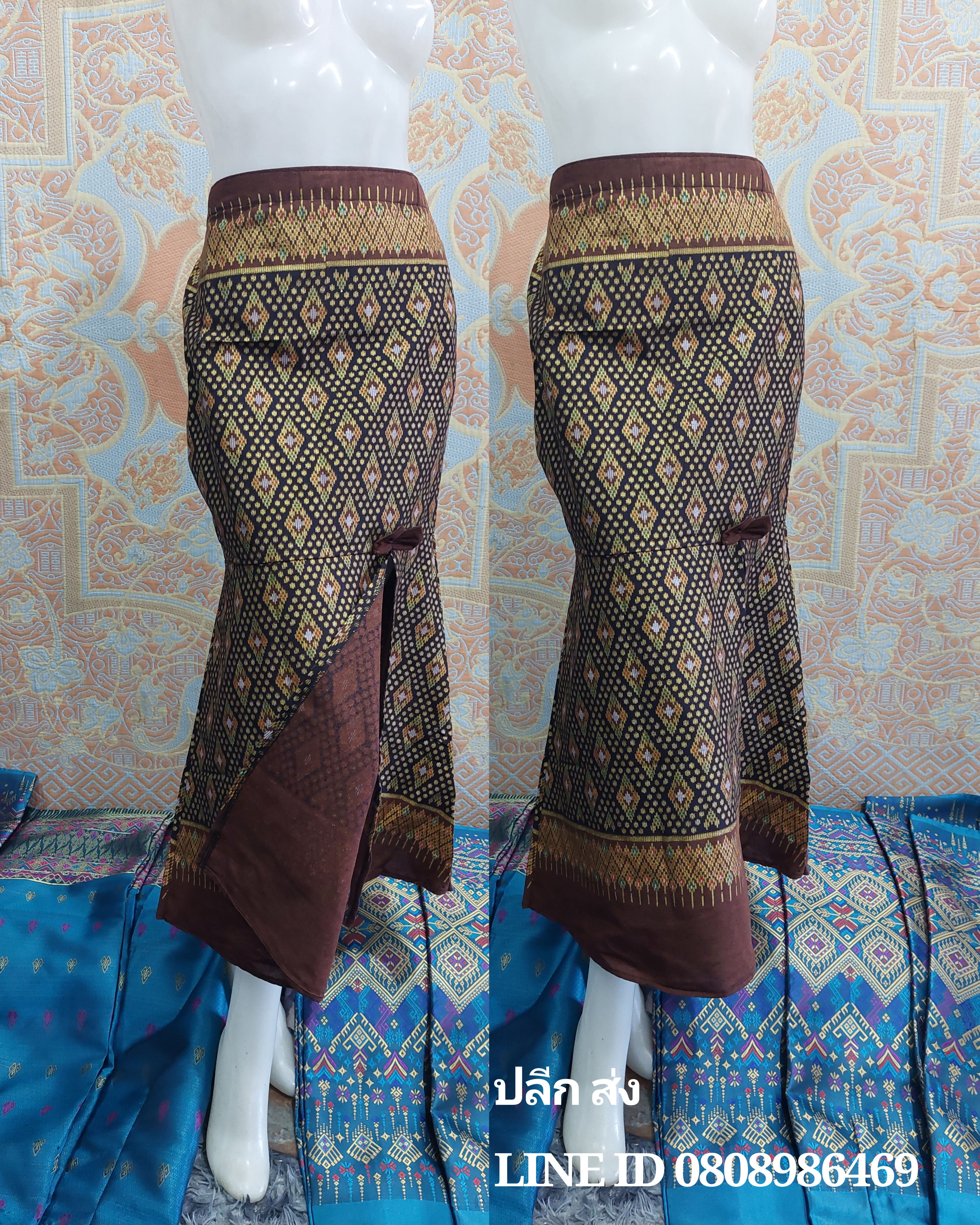 กระโปรงผ้าไทยหางปลา #กระโปรงผ้าฝ้าย