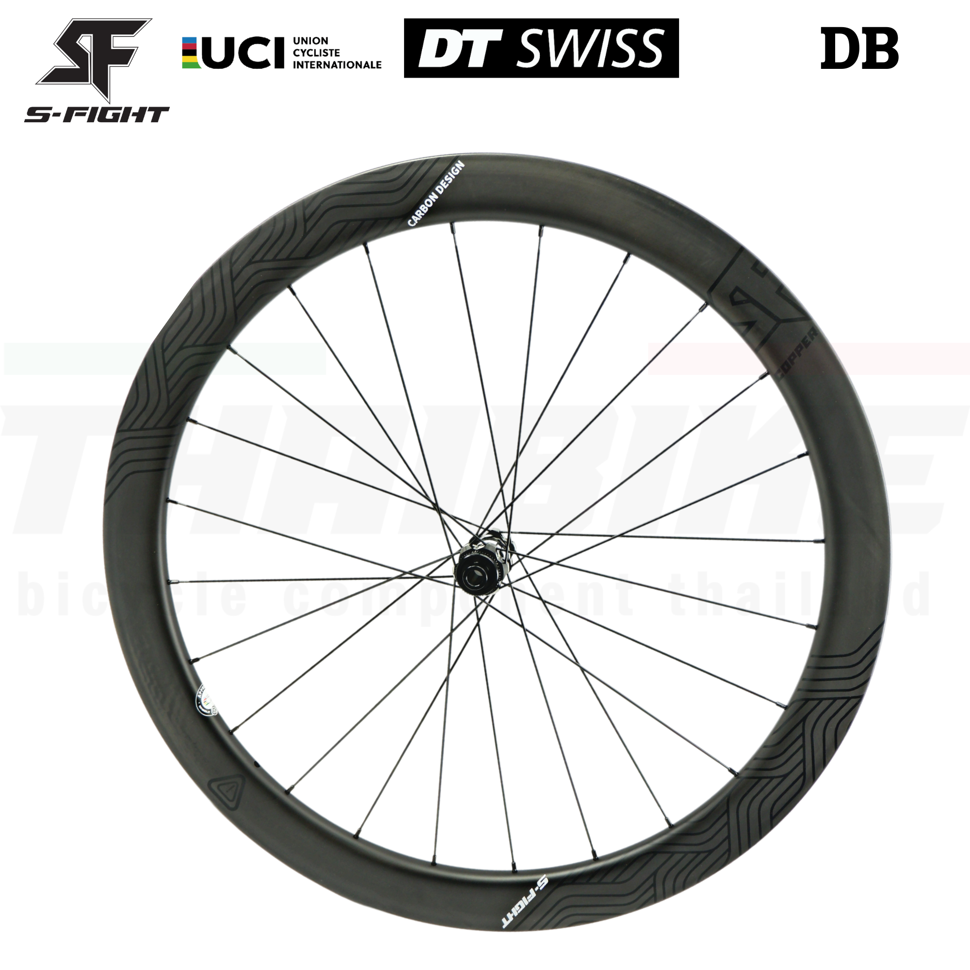 ล้อคาร์บอนจักรยานเสือหมอบ Carbon S-Fight Copper 700C ดุม DT-350