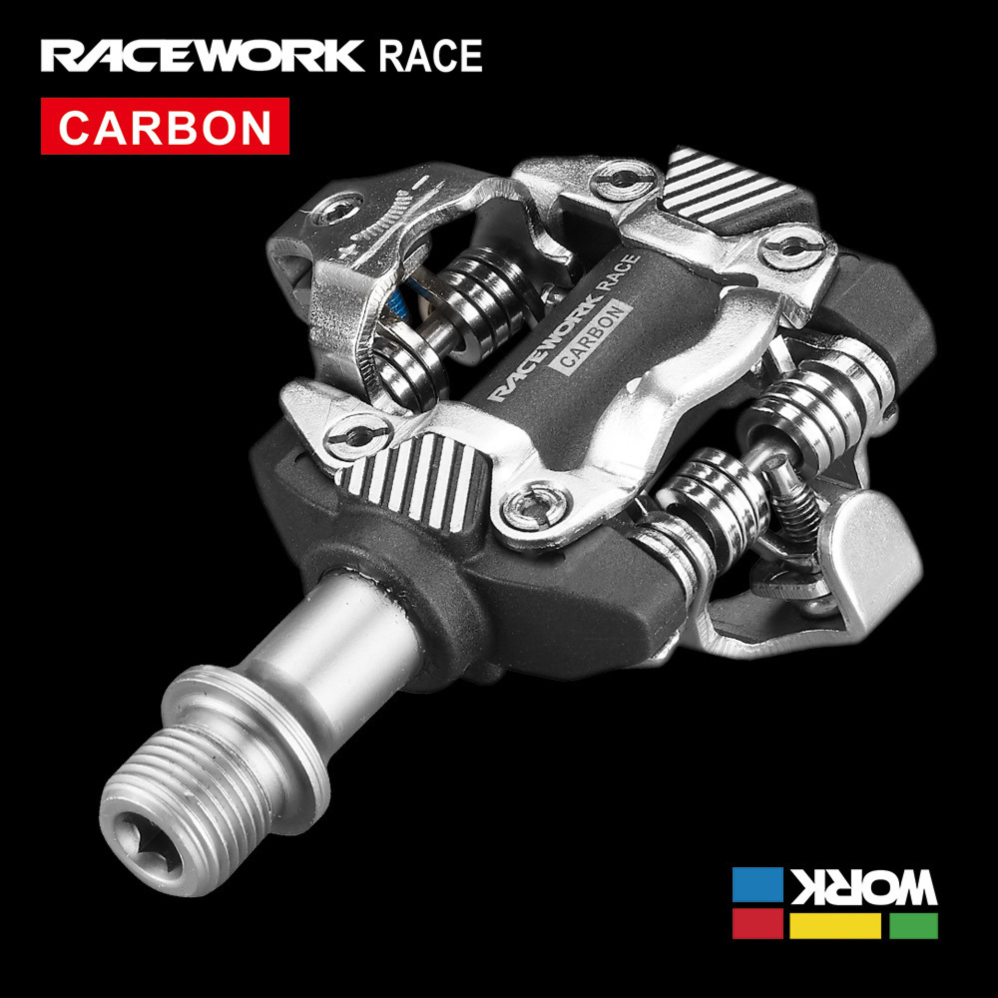 บันไดคลีตจักรยานเสือภูเขาคาร์บอน RACEWORK Pedals X-M8100