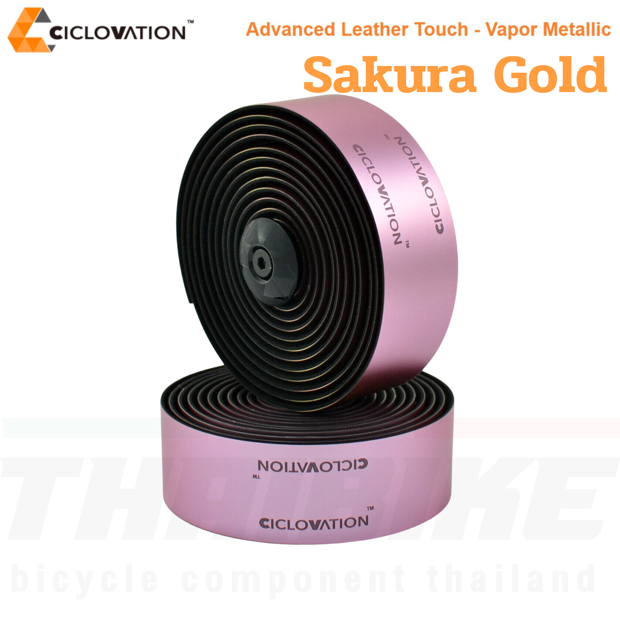 ผ้าพันแฮนด์จักรยานเสือหมอบ CICLOVATION Advanced Leather Touch - Vapor Metallic