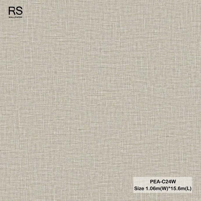 วอลเปเปอร์ลายผ้า สีน้ำตาลอ่อน PEA-C24W