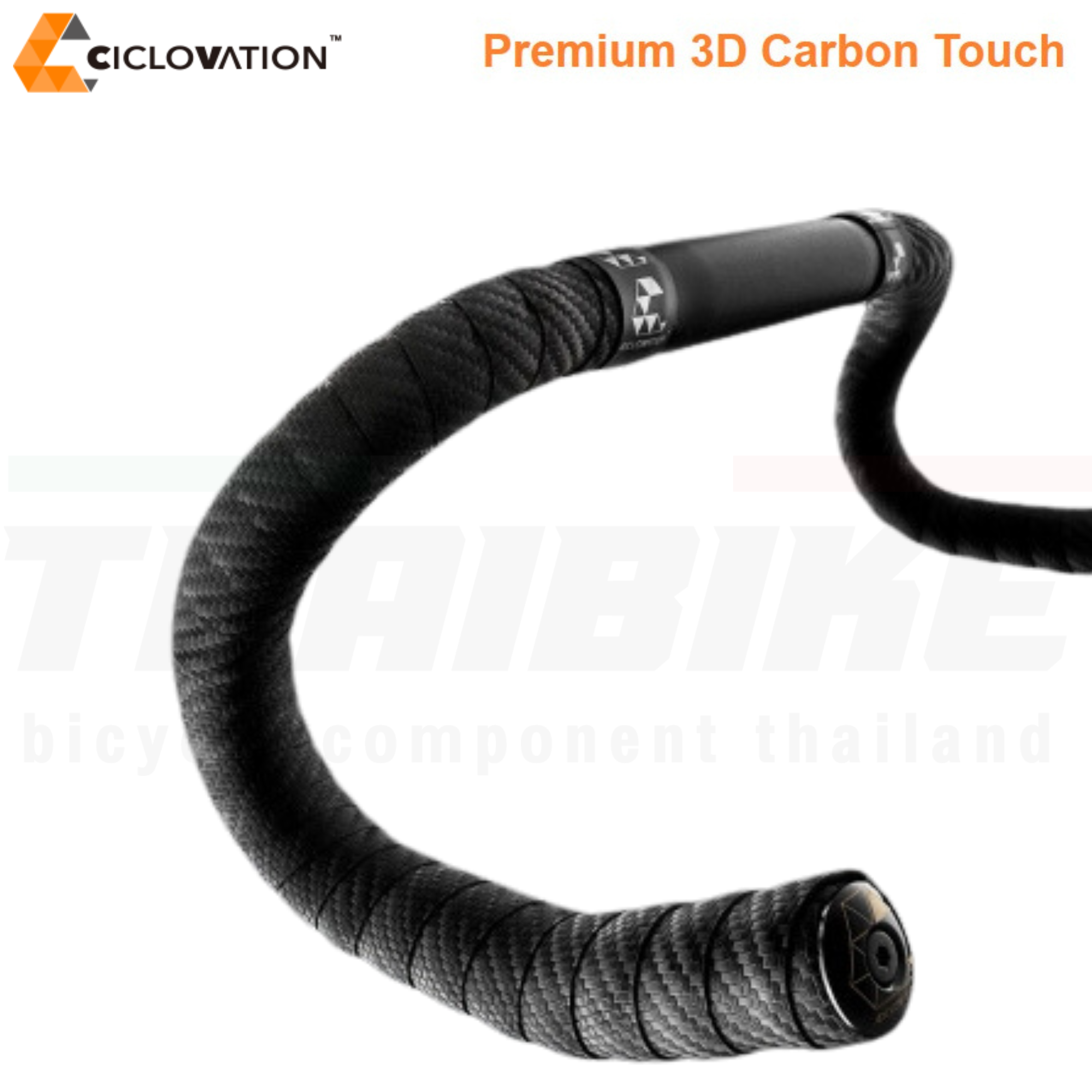 ผ้าพันแฮนด์จักรยานเสือหมอบ ciclovation Premium Bar Tape with 3D Carbon Touch