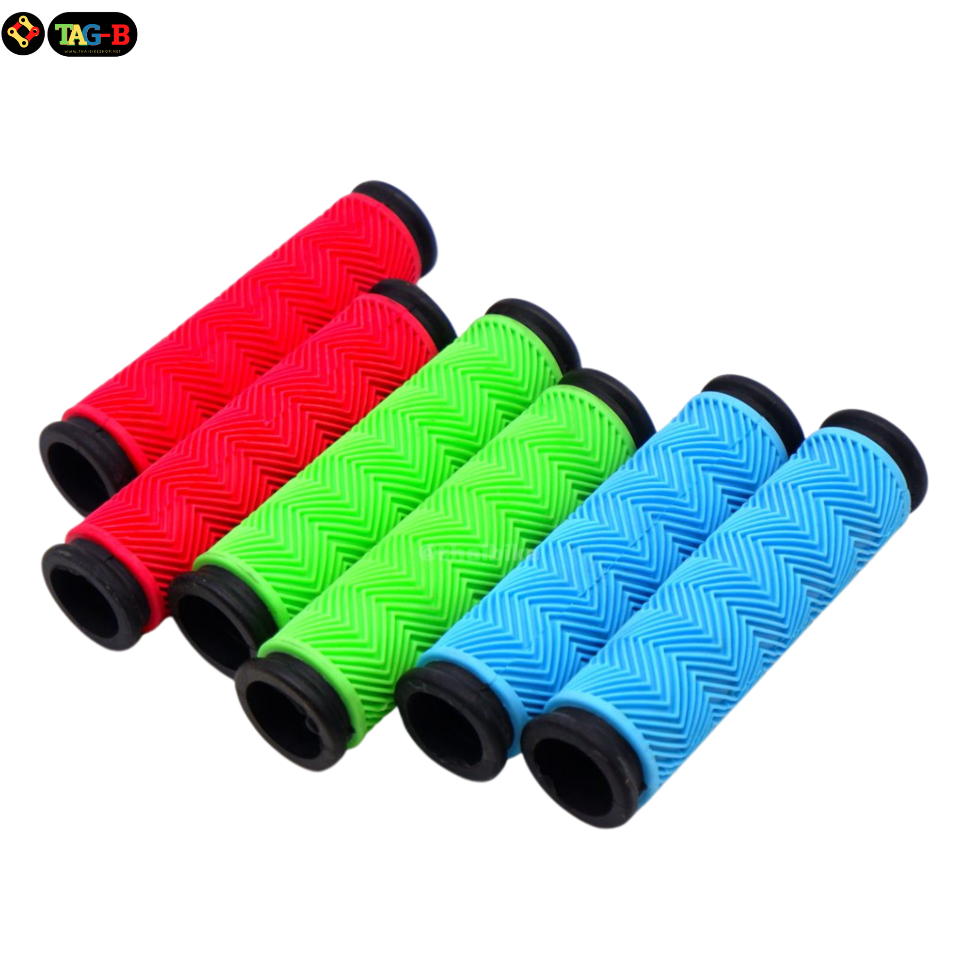 ปลอกแฮนด์จักรยานเสือภูเขาแบบยาง THAIBIKE 02 หนานุ่มมือ