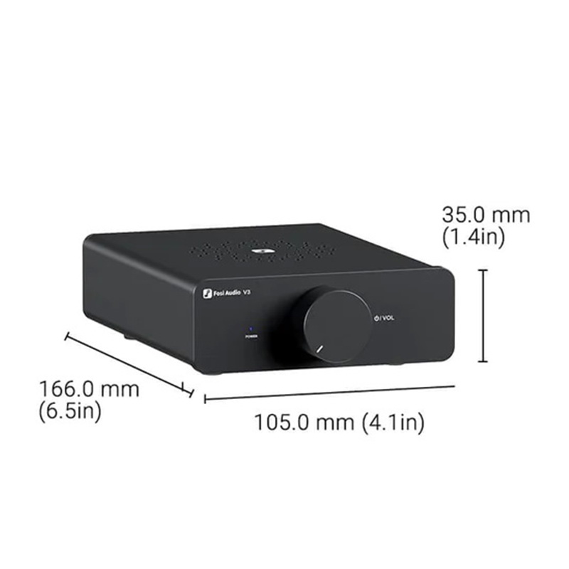 Fosi Audio V3-48V Power Amplifier ClassD ชิป TPA3255 อัพเกรด Op-Amp ได้ ประกันศูนย์ไทย