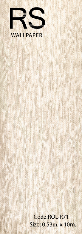 วอลเปเปอร์พื้นเรียบสีครีมเหลืองมีกลิตเตอร์สีทอง ROL-R71
