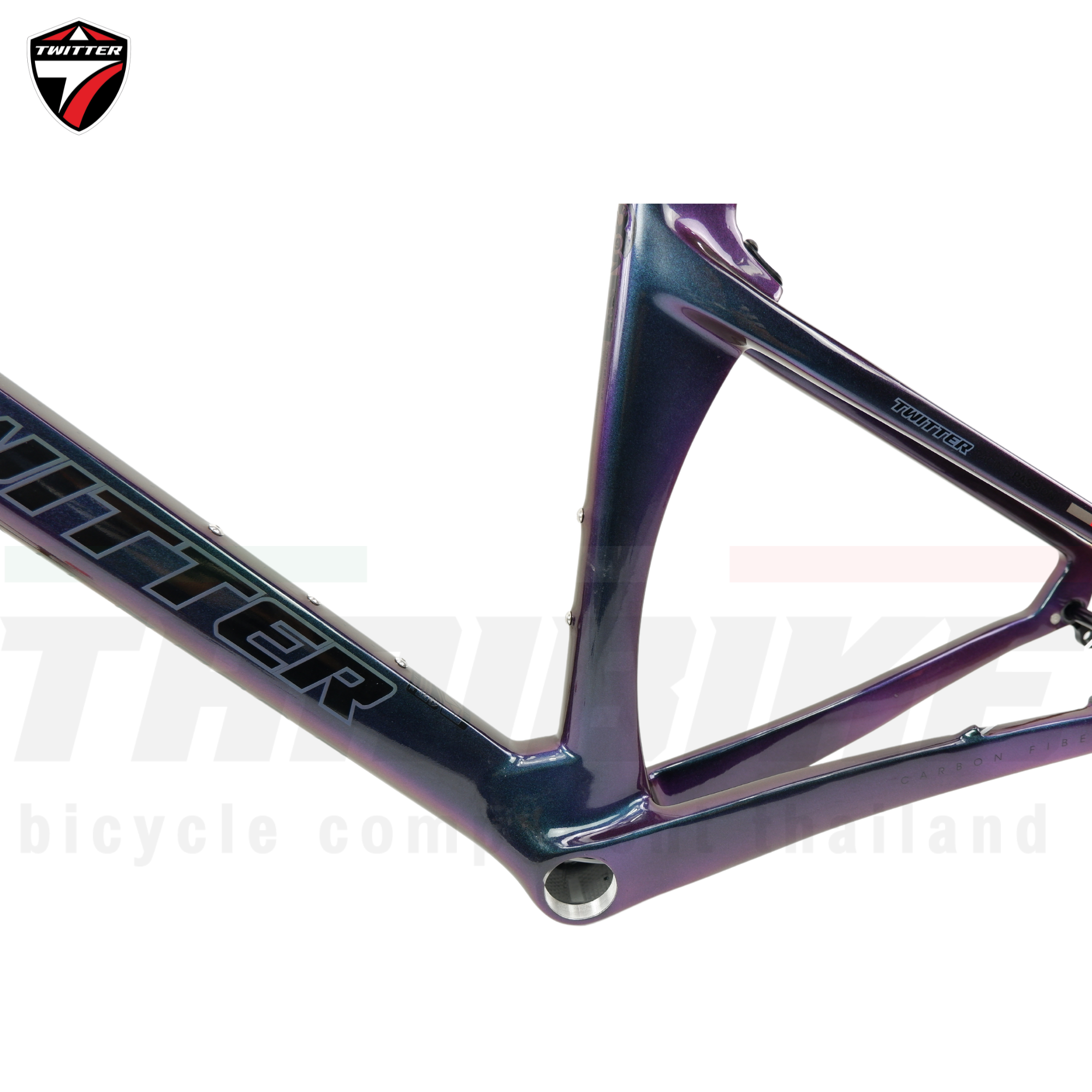 เฟรมจักรยานเสือหมอบคาร์บอนดิสก์เบรค T.WITTER R10 DB สีพิเศษ