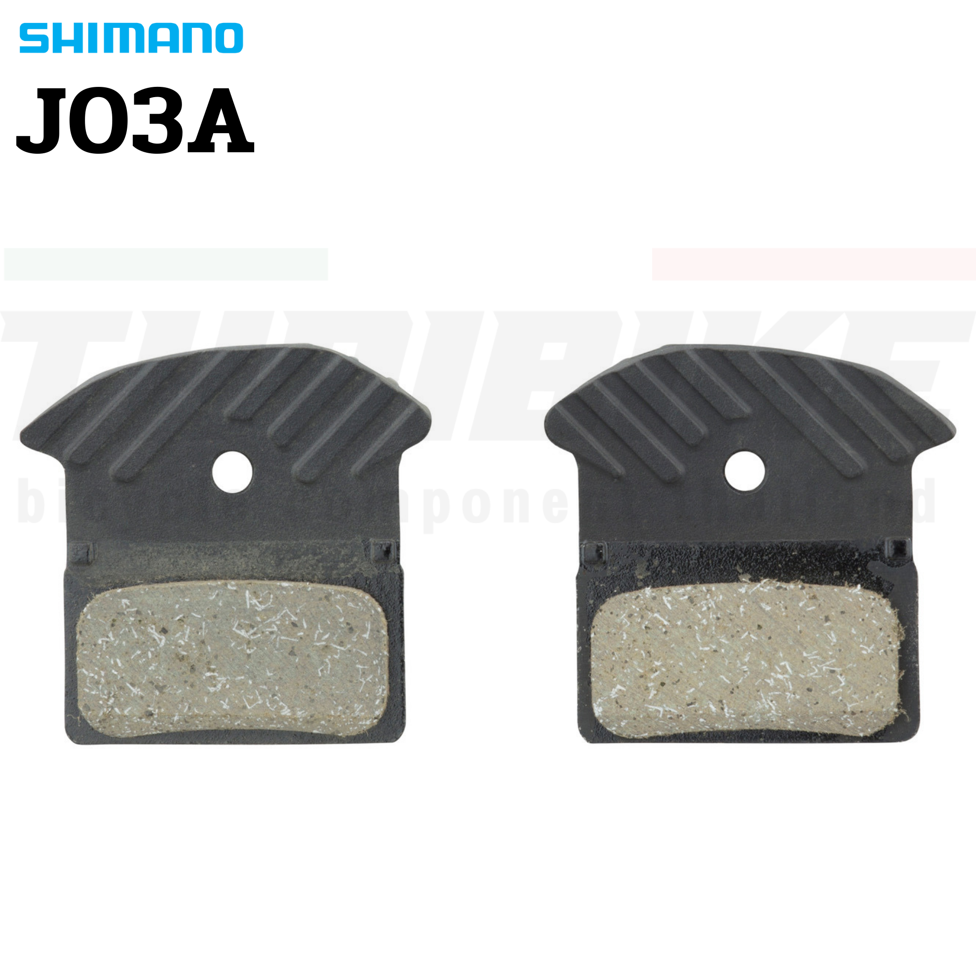 แผ่นยางเบรคจักรยานเสือภูเขา SHIMANO XT J03A BRM8100, RESIN, W/O FIN มีปีกระบายความร้อน