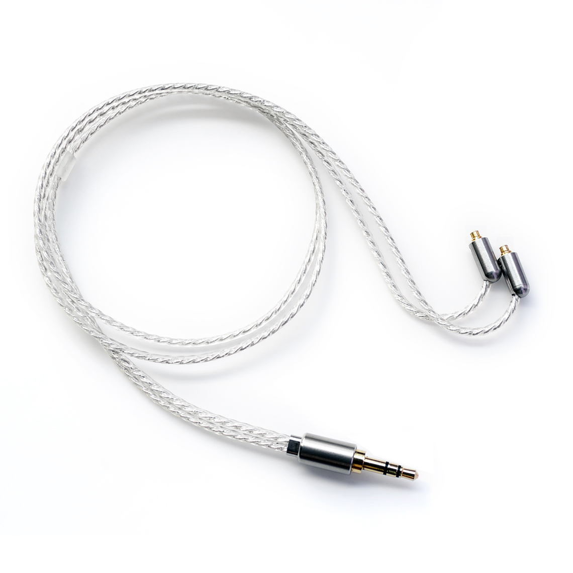 (สินค้ามีตำหนิ) DD BC50B สายอัพเกรดทองแดงชุบเงินถัก 7N OCC ยาว 50CM
