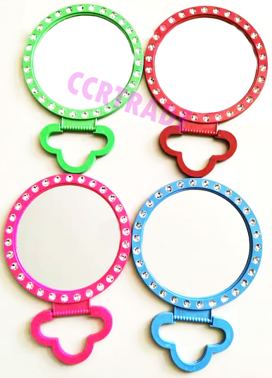 กระจกขอบเพชรกลมจัมโบ้ 22x31 ซม.