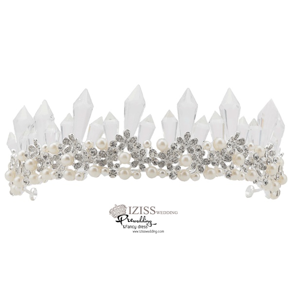 AC017 **พรีออเดอร์**ชุดเทียร่า มงกุฎเพชร ชุดเครื่องประดับเจ้าสาวสวยหรูดุจเจ้าหญิง