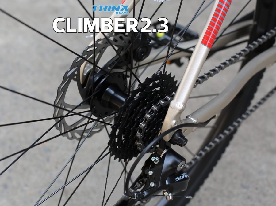 TRINX : CLIMBER 2.3 เสือหมอบ GRAVEL BIKE เฟรมอลูมิเนียม เกียร์ SHIMANO SORA 18 สปีด ดิสเบรกเคเบิ้ล ดุมซีลแบริ่ง
