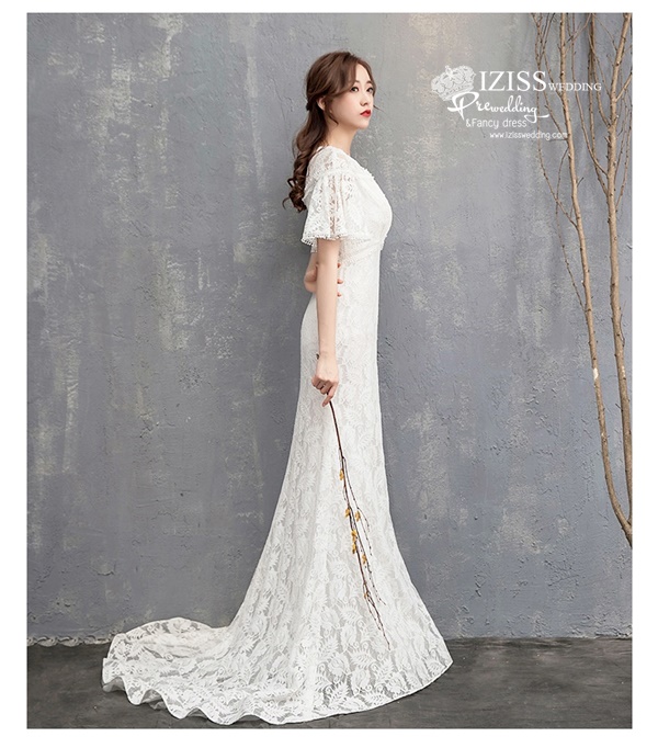 BR370 **พรีออเดอร์**ชุดแต่งงาน&ชุดเจ้าสาวแนวเรียบหรู สีขาวเกรดพรีเมี่ยม น่ารัก สวยโดดเด่นไม่ซ้ำใคร