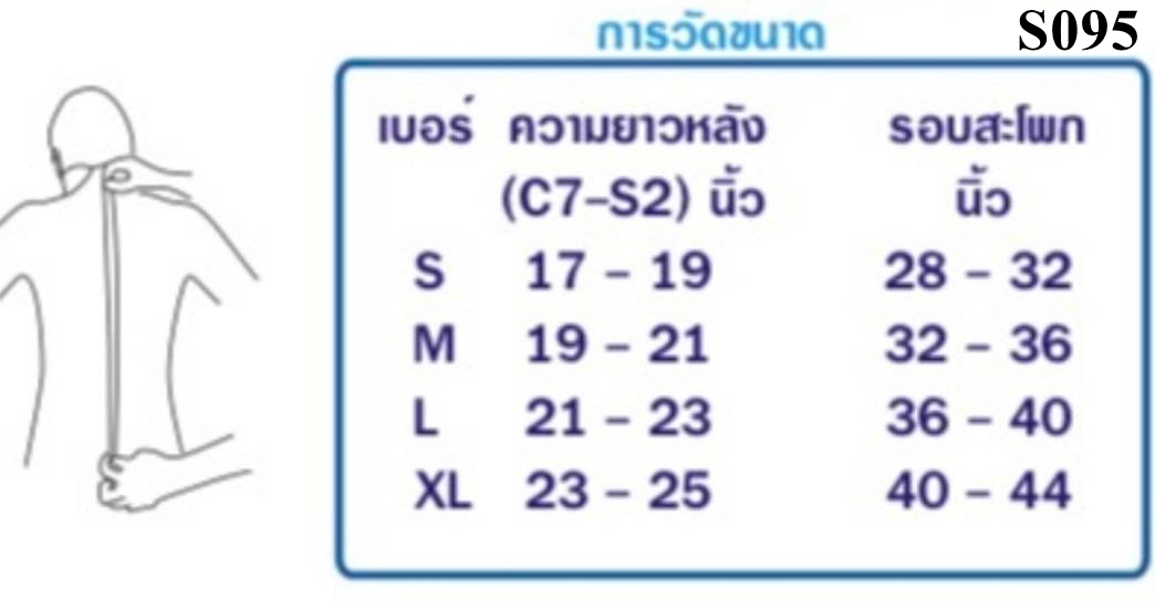 FIRSTPHYSIO/เสื้อเฝือกพยุงกระดูกสันหลัง / SPINAL BRACE