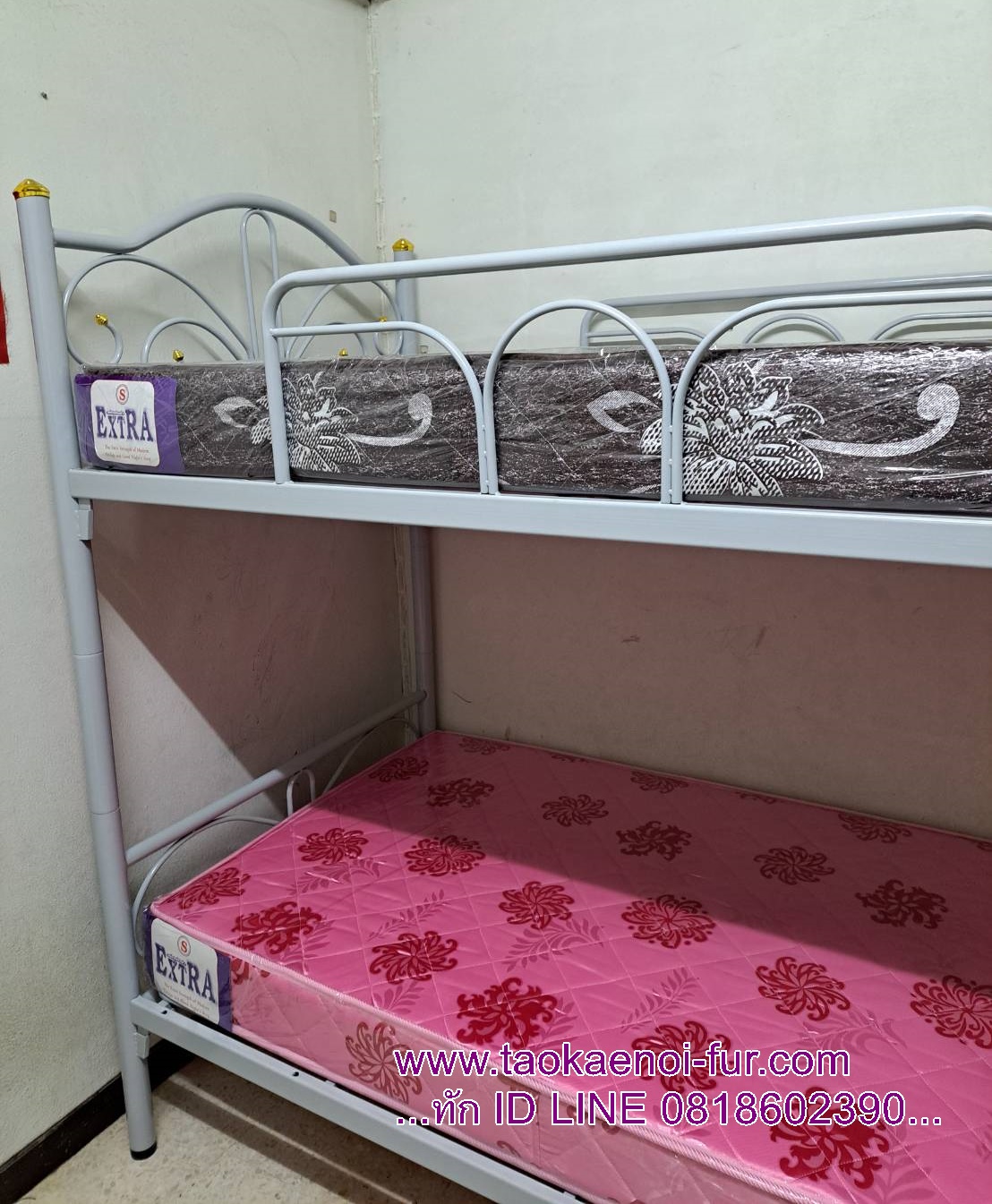 R-352 เตียงเหล็ก 2 ชั้น (หนา)