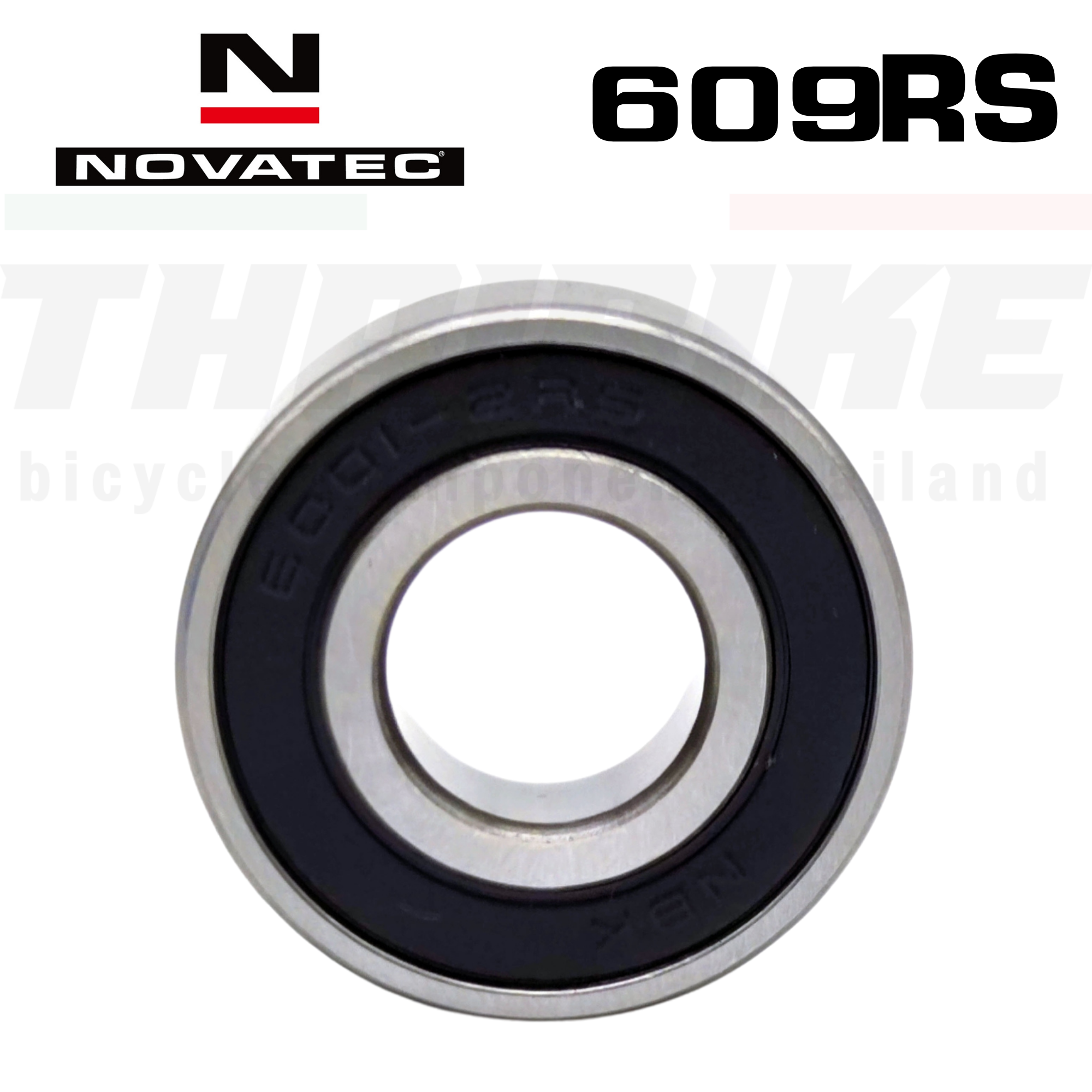 NOVATEC ตลับลูกปืนจักรยาน ดุมแบร์ลิ่งดุมล้อหน้า ล้อหลัง 609 6001RS
