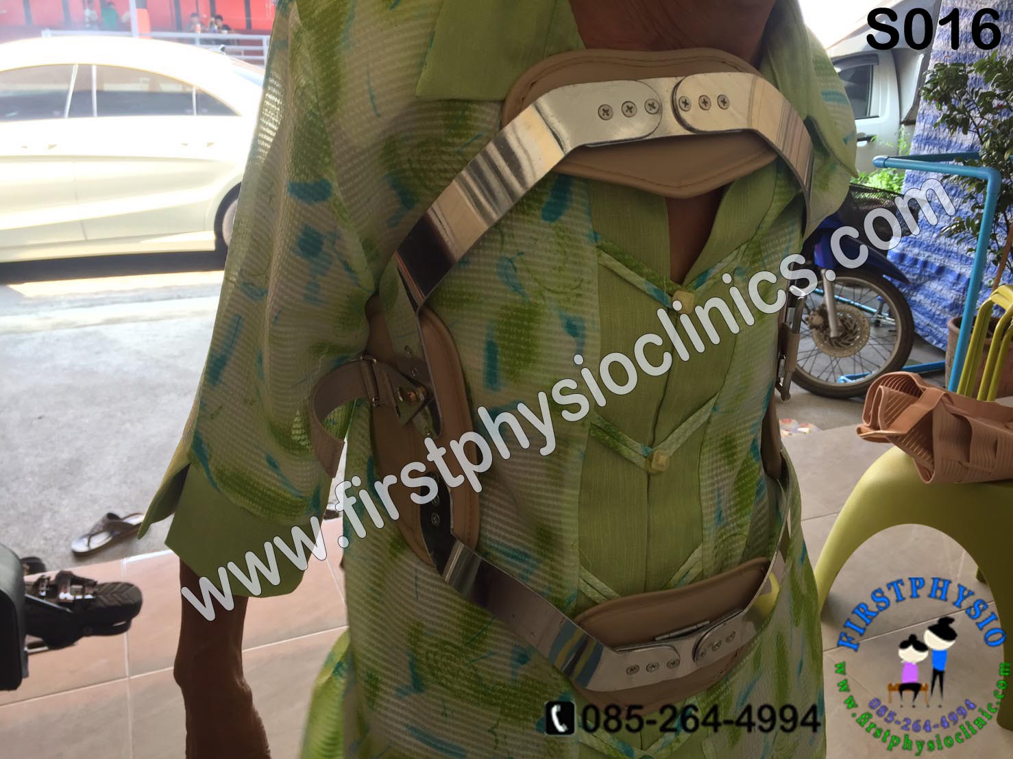 พยุงหลังโครงเหล็กด้านหน้า เจเวท พยุงลำตัวกระดูกทรุด ป้องกันการโค้งงอของหลังมาด้านหน้า,ด้านหลัง,ด้านข้าง Jewett Brace