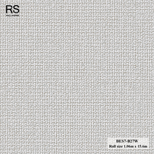 วอลเปเปอร์ ลายผ้าพื้นสีเทา BES7-B27W