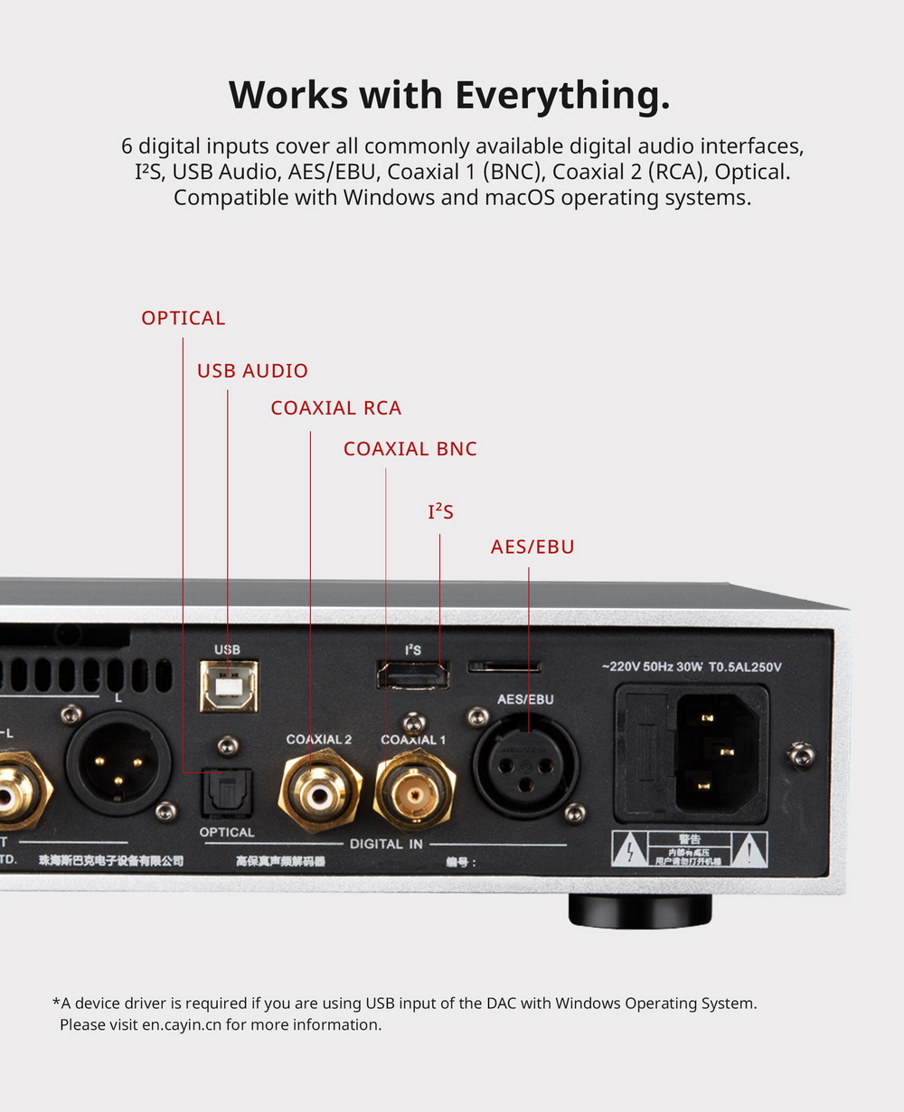 ขาย Cayin iDAC-6 MK2 DAC หลอดแก้วสุญญากาศ ประกันศูนย์ไทย