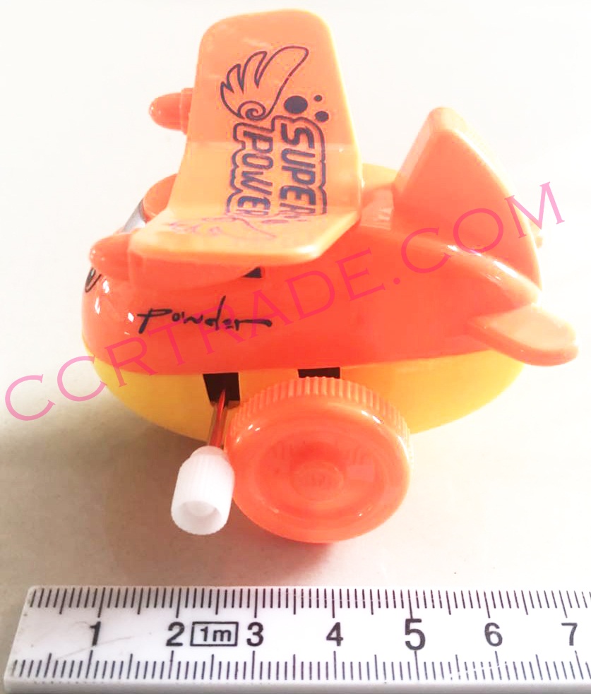 เครื่องบินการ์ตูนสีสด ไขลานกล่อง 27.5 ซม.