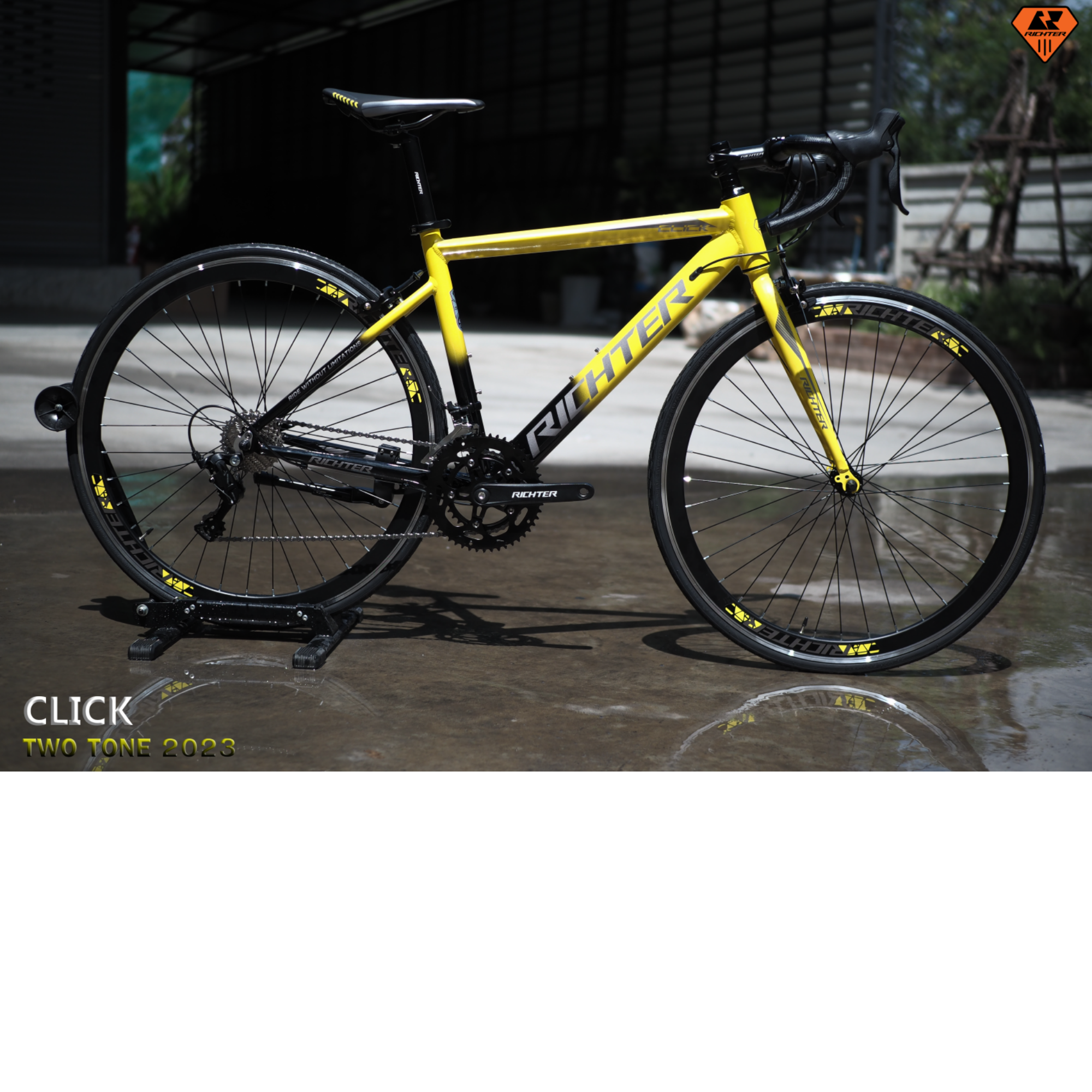 จักรยานเสือหมอบมือตบ RICHTER CLICK อลูมิเนียม 18 เกียร์ แบบมือตบ