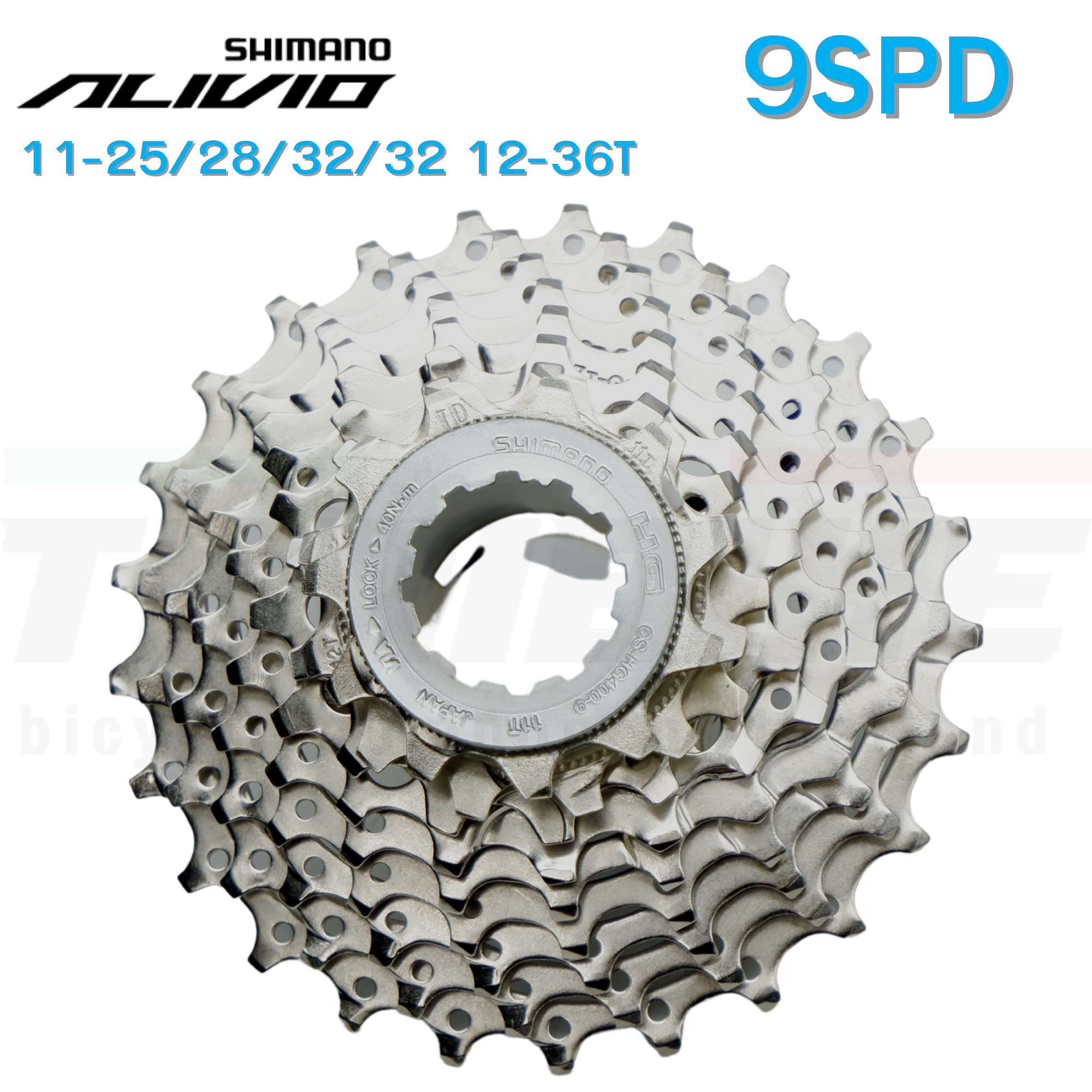 เฟืองจักรยาน สเตอร์ SHIMANO SORA/ALIVIO, CS-HG400-9, 9SPD 11-25/28/32/34 12-25/36T