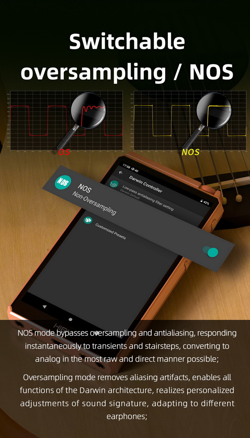 ขาย Hiby RS6 DAP พกพา สถาปัตยกรรม Darwin ระดับเรือธง รองรับ MQA16x ประกันศูนย์ไทย