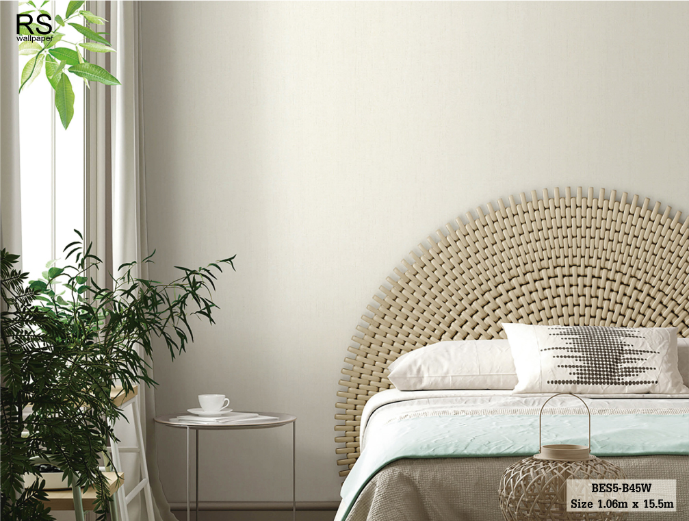 วอลเปเปอร์ สีน้ำตาลอ่อนอมเทา มีกลิตเตอร์ BES5-B45W