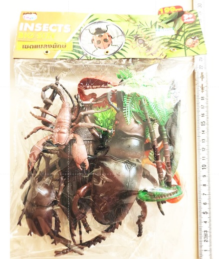 เซ็ทแมลงยักษ์เซอร์ไพร์สถุง PVC 22x29 ซม.(งานห้าง)(1x3)