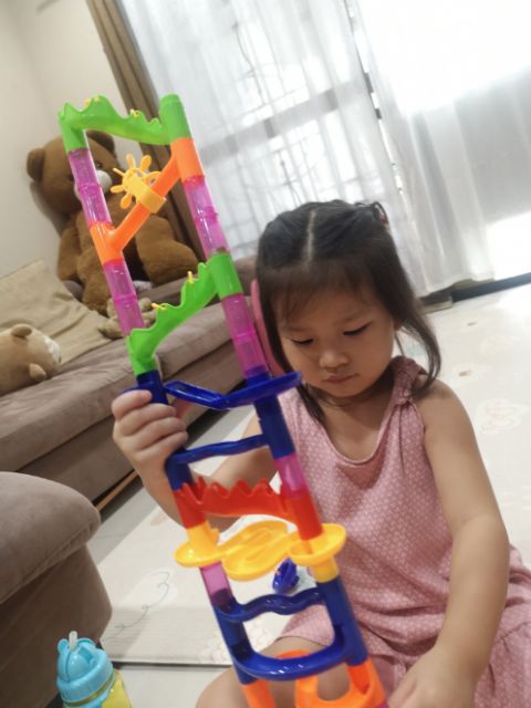 Marble run ตัวต่อรางลูกแก้ว 105 ชิ้น พร้อมส่งจากไทย