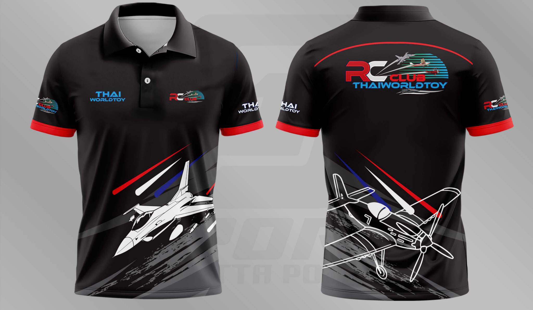 THAIWORLDTOY SHIRT (เสื้อกีฬาเครื่องบินบังคับ)