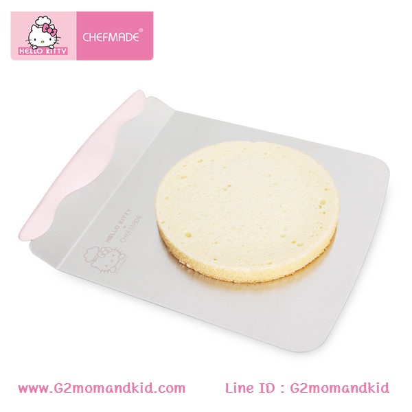 ++พร้อมส่ง++ แผ่นสแตนเลสยกเค้ก เคลื่อนย้ายเค้ก (Cake lifter) ลายคิตตี้ แบรนด์ CHEFMADE สินค้าลิขสิทธิ์แท้