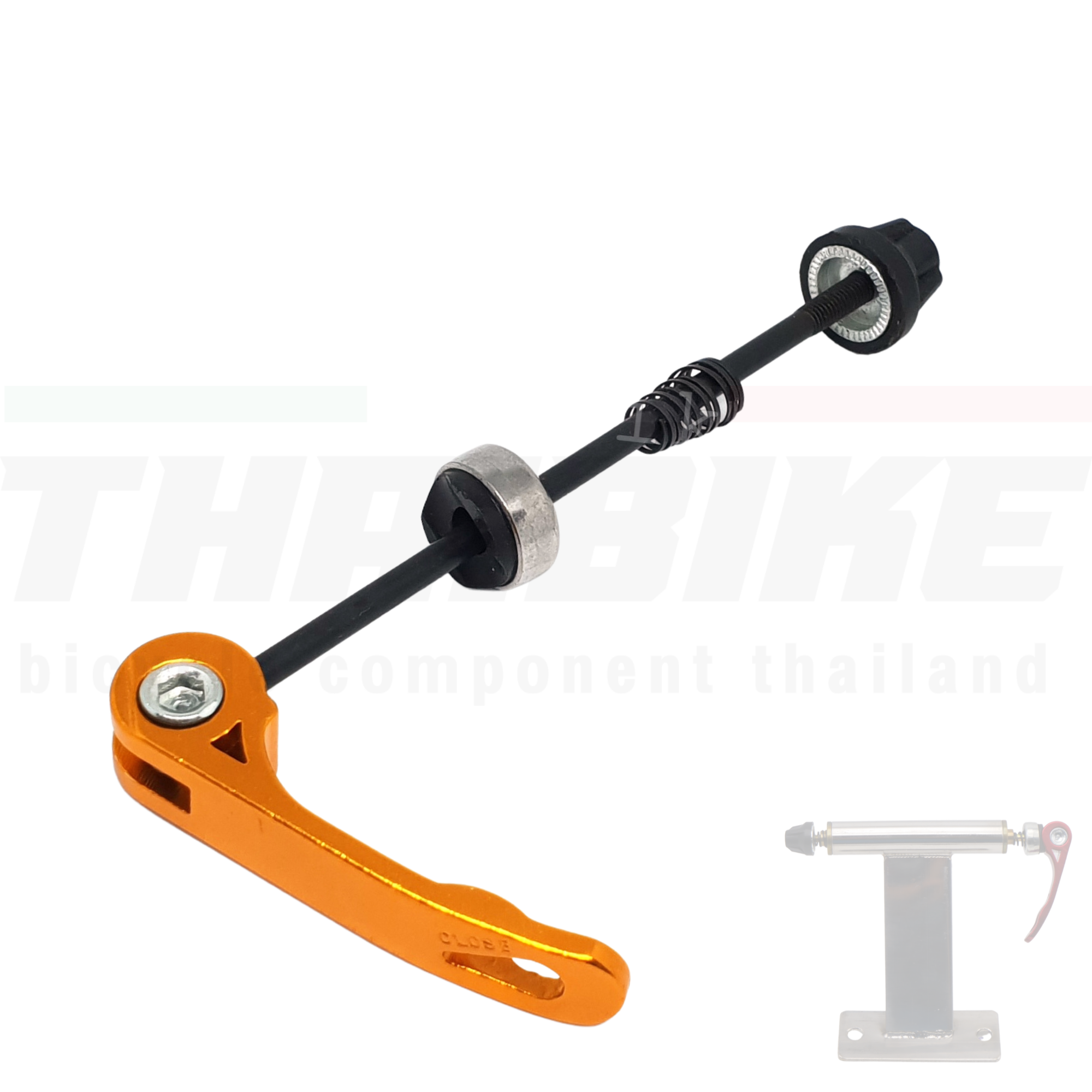 แกนปลดหน้าจักรยานใส่แร็ค แกนปลดเร็ว 9มม. ยาว 130มม.