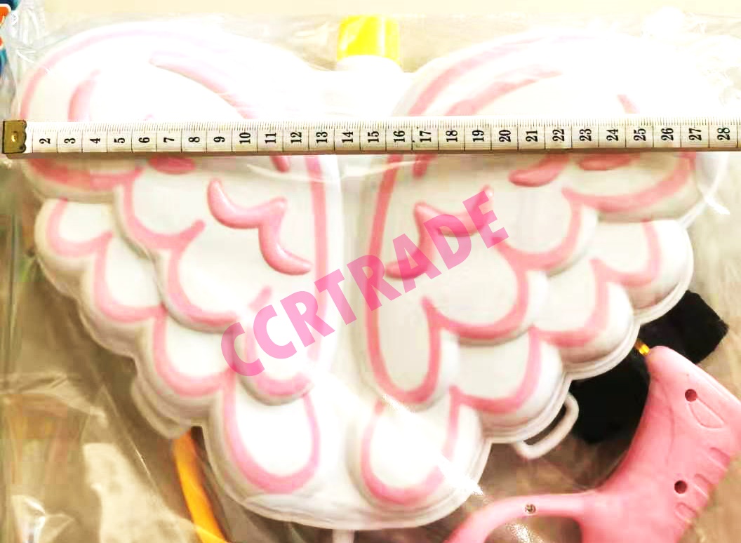 เป้ฉีดน้ำปีกนางฟ้า+ปืนปั้มถุงจัมโบ้ PVC 26.5x46 ซม.(1x3)