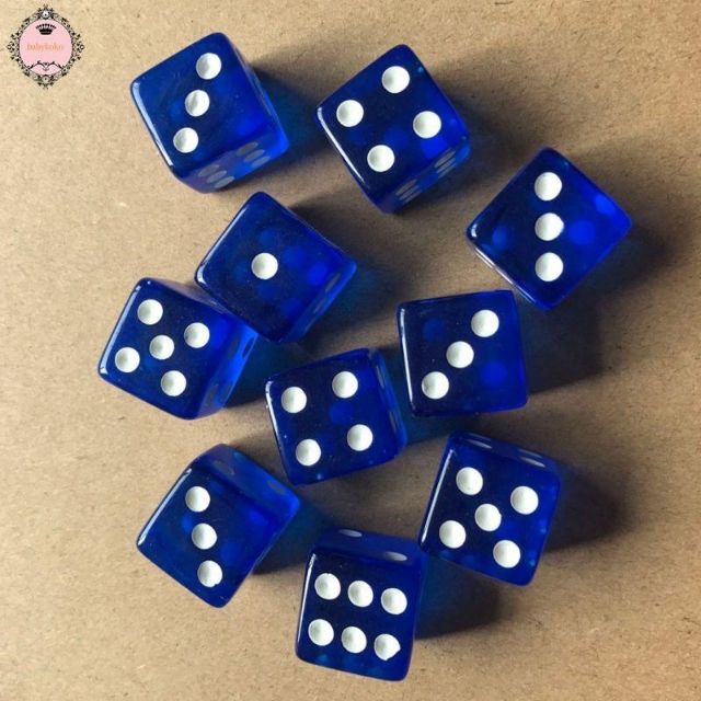 ลูกเต๋าใส ขนาด 1.6 mm ลูกเต๋าอะคลิลิก พร้อมส่งจากไทย🚴ส่งไว แพคดี❤️