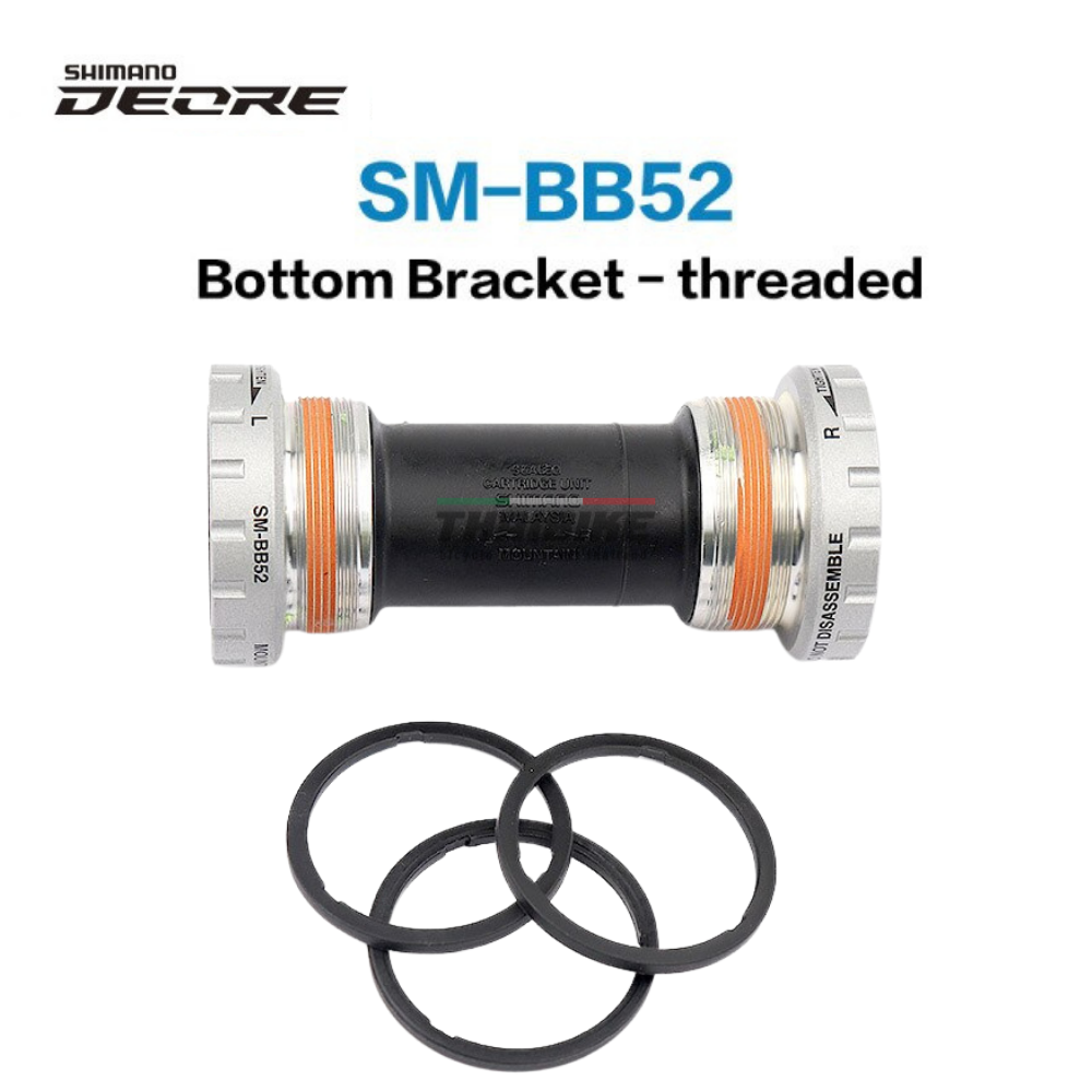 ชุดกะโหลกกลวง SHIMANO DEORE รุ่น, SMBB52 มีกล่องพร้อมแหวนรอง
