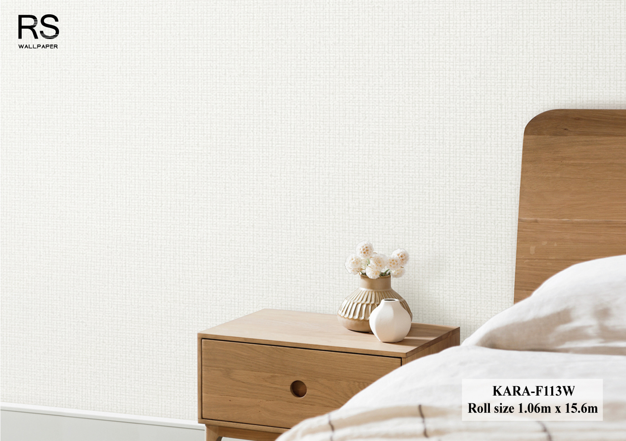 วอลเปเปอร์ สีเทาอ่อนสว่างอมขาว KARA-F113W