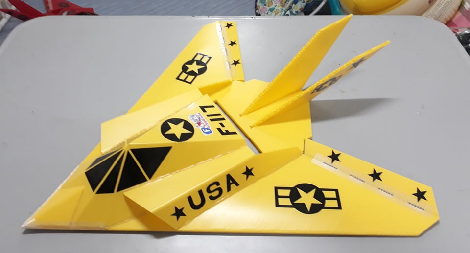 F-117 Stealth Rc 800mm.ชุดพร้อมบิน