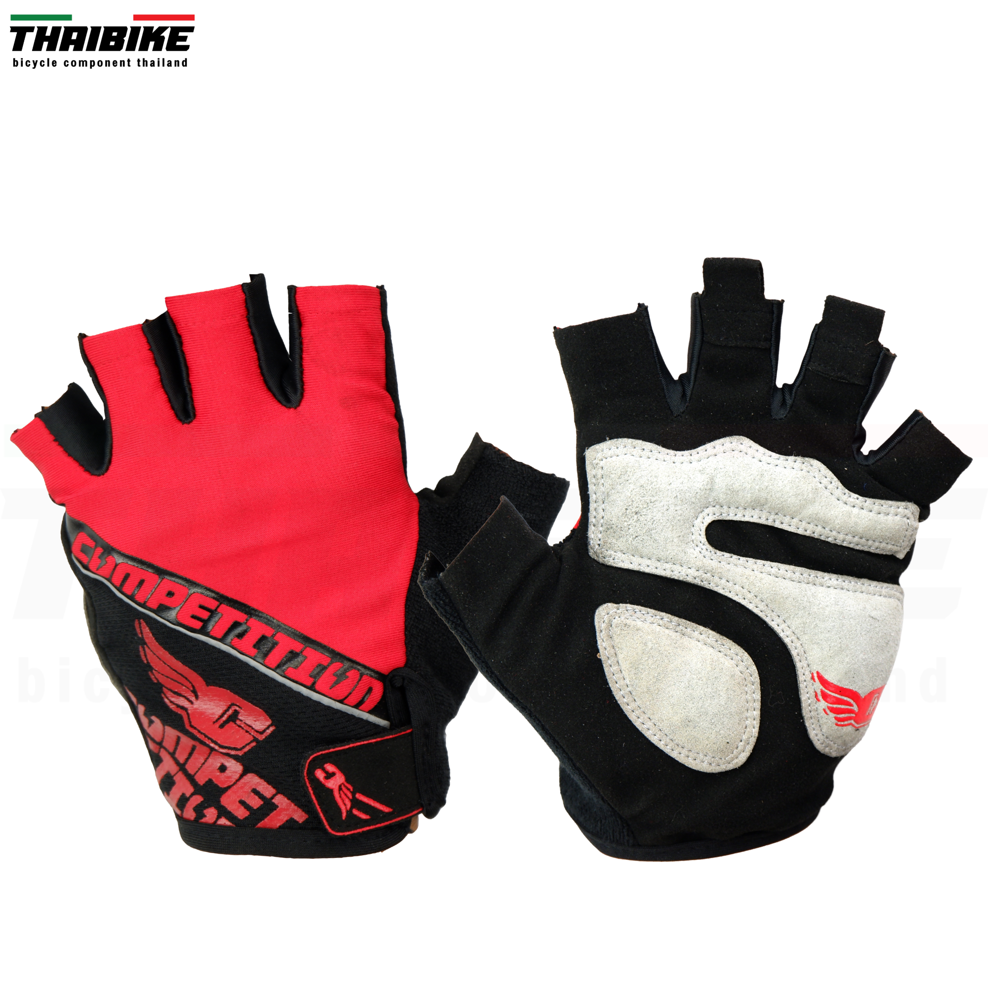 ถุงมือจักรยาน BP-PROTECT/COMPETTITION มีเจลหนานุ่ม ผ้ายืด ใส่สบาย