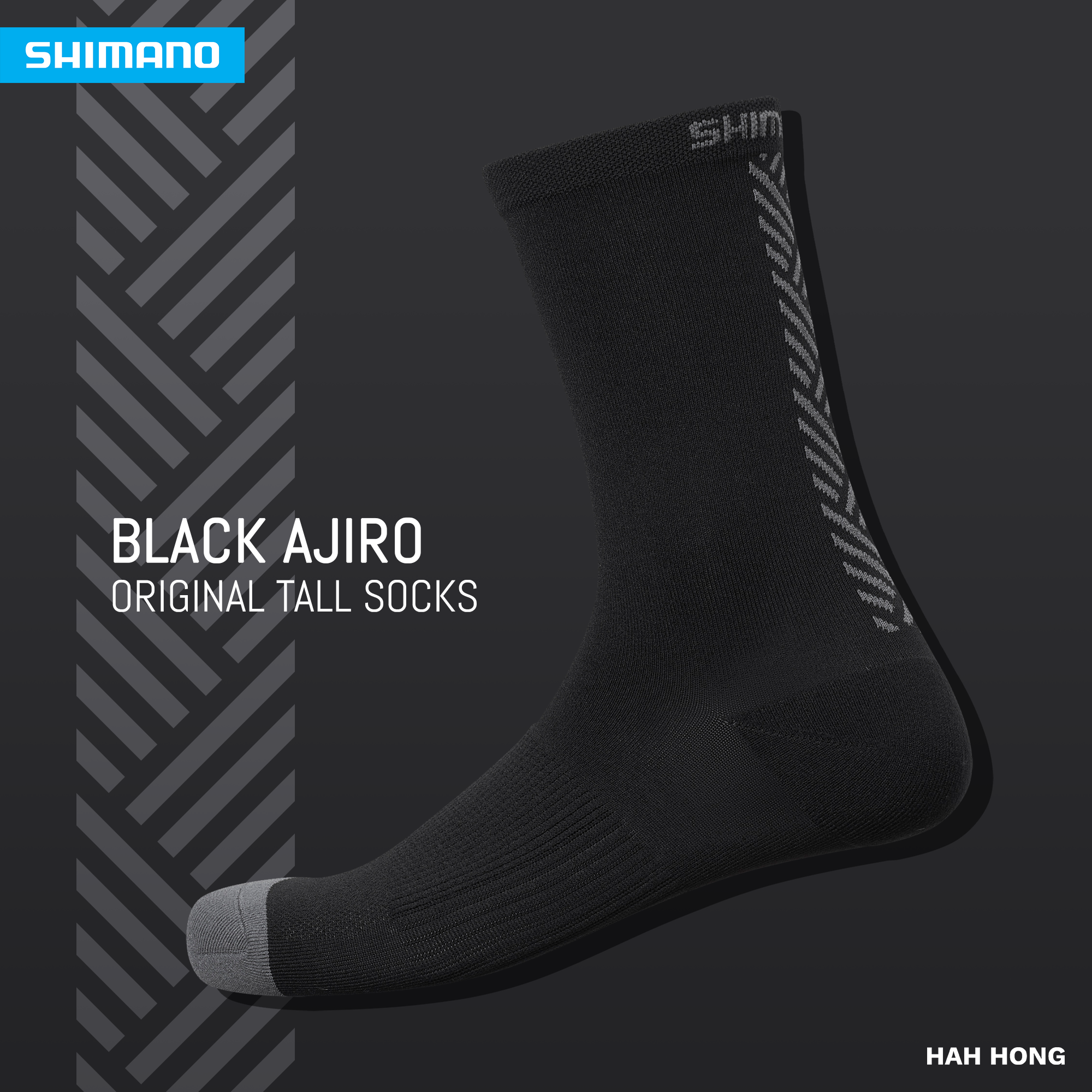 ถุงเท้าปั่นจักรยาน Shimano ORIGINAL TALL SOCKS