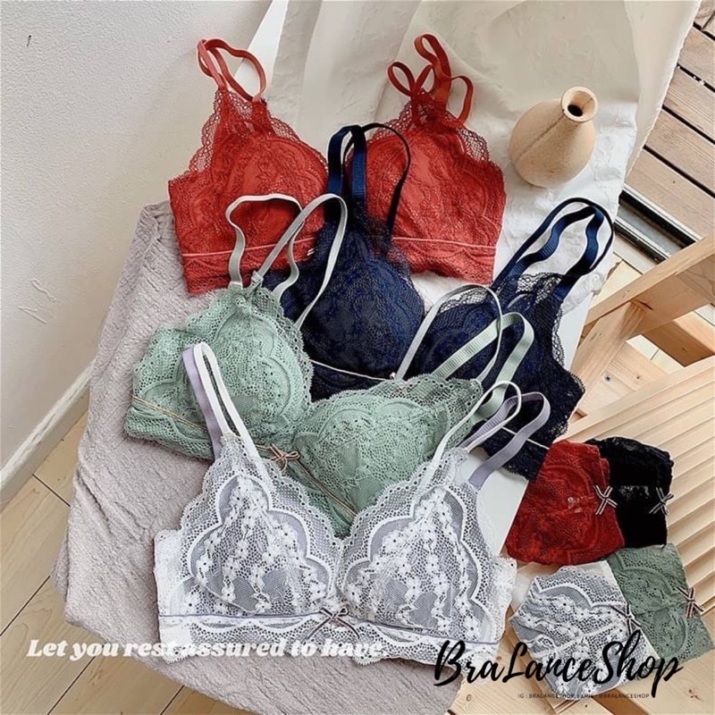 BLS✿993 ชุดชั้นในแฟชั่น งานลูกไม้พรีเมี่ยม ไร้โครง