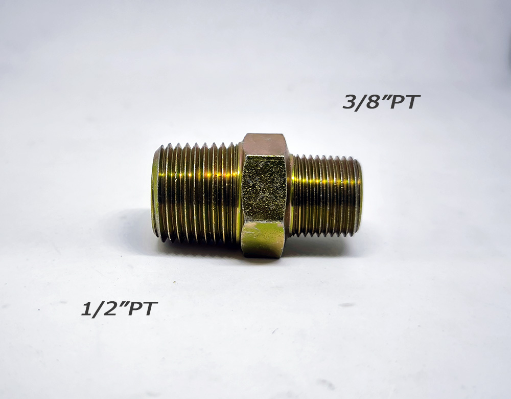 ข้อต่อ อะแดปเตอร์ เกลียวนอก 3/8" PT x 1/2" PT