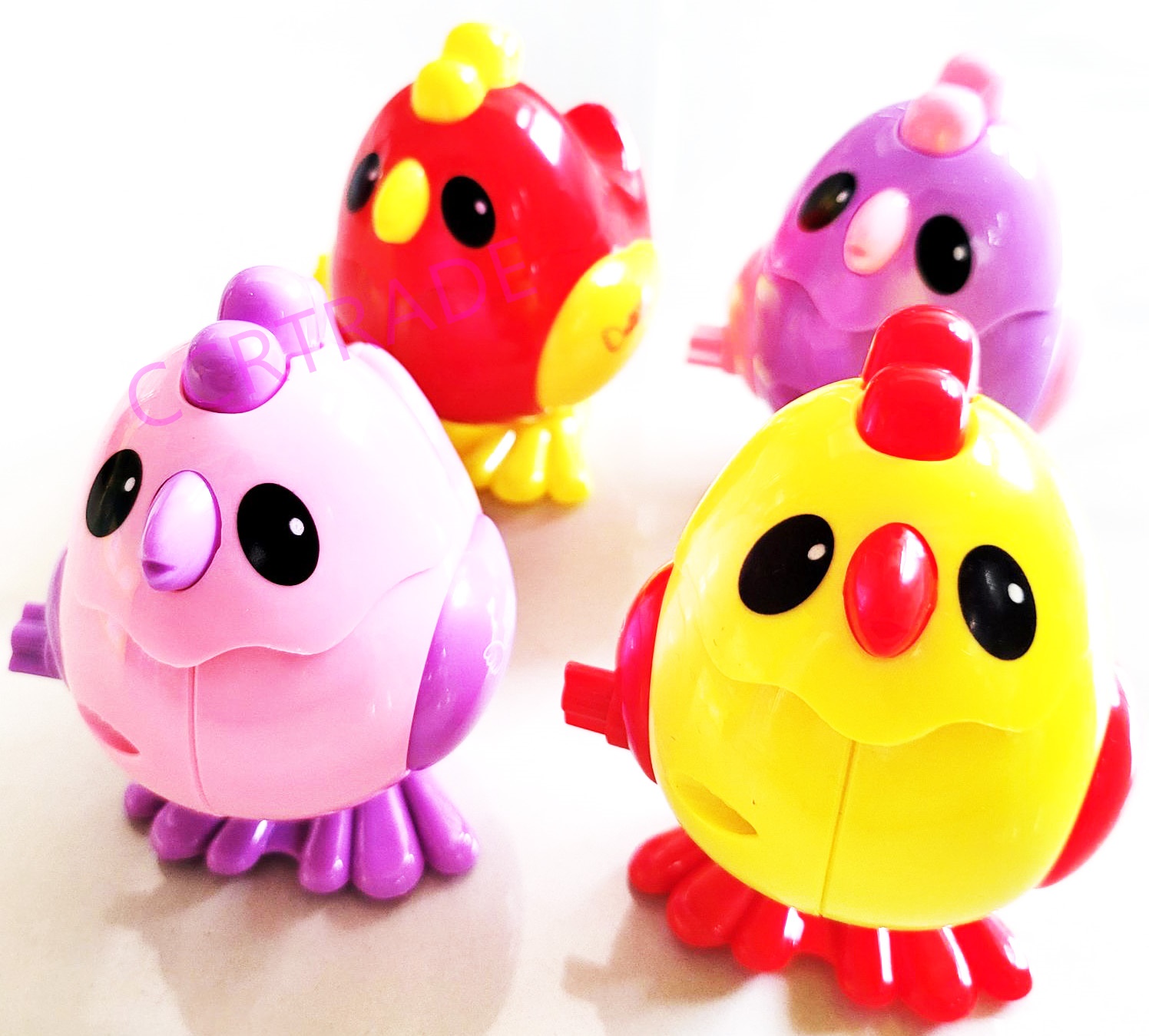 ไก่สีสดไขลานกล่อง 6x8.5 ซม.