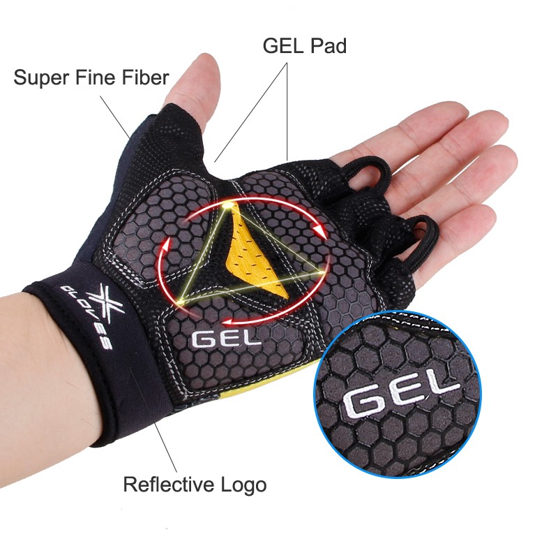 ถุงมือปั่นจักรยานแบบเจลแท้ mountainpeak รุ่น Gloves 3D Gel Pad