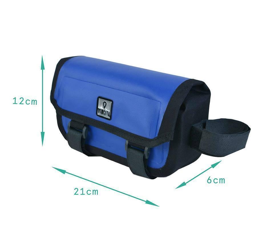 VINCITA B026WP กระเป๋าเบนโตะกันน้ำวางบนเฟรม black