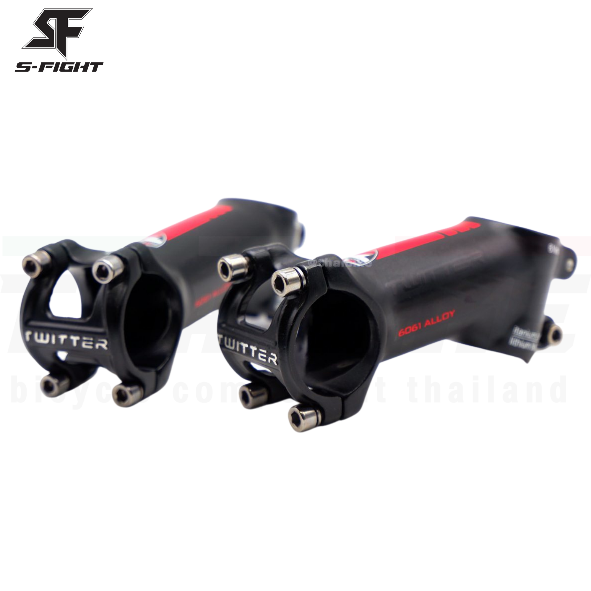 สเต็มจักรยานอลูมิเนียม T.WITTER ทวิสเตอร์ +-25 องศา 70/90/100 มม.