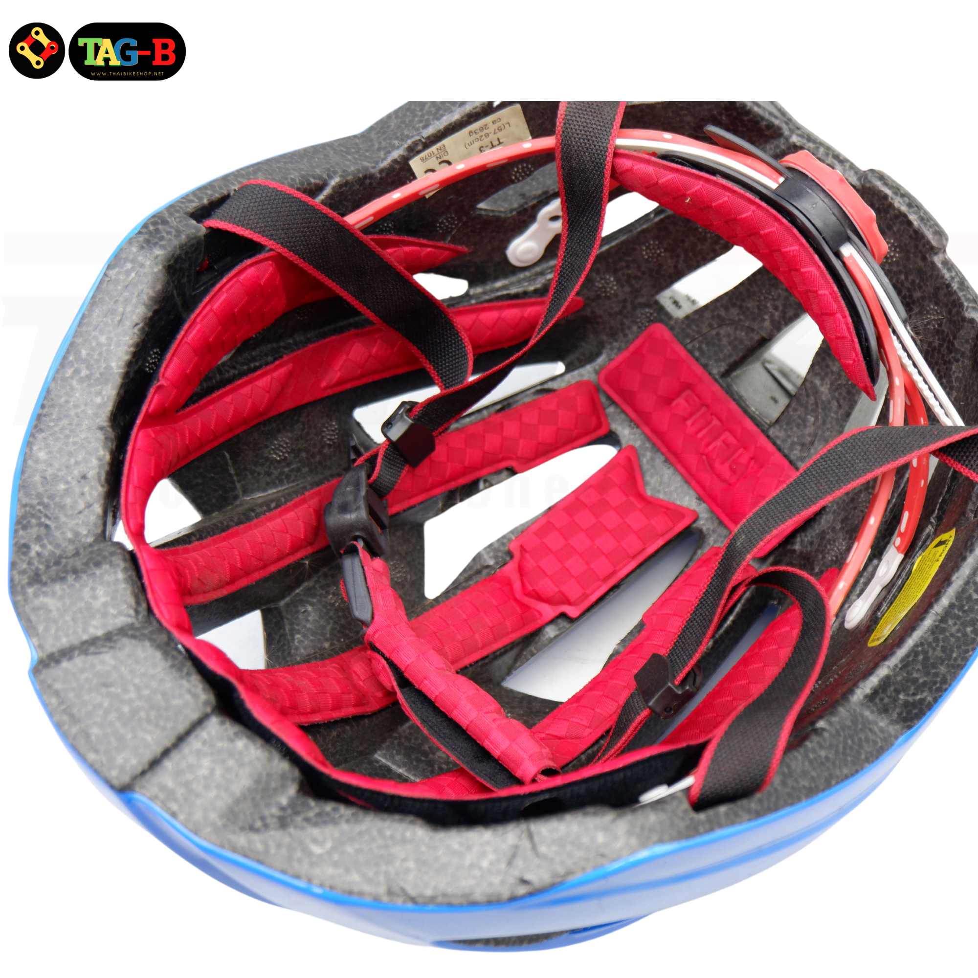 หมวกไฟ หมวกกันน็อคจักรยาน CIGNA รุ่นมีไฟด้านหลัง ชาร์จได้ ไฟสีสลับ