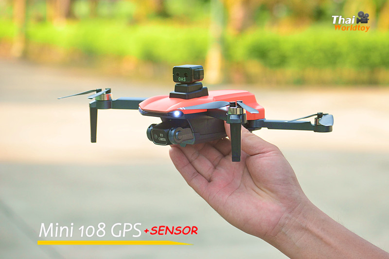 Mini 108 GPS Drone +Sensor กันชน