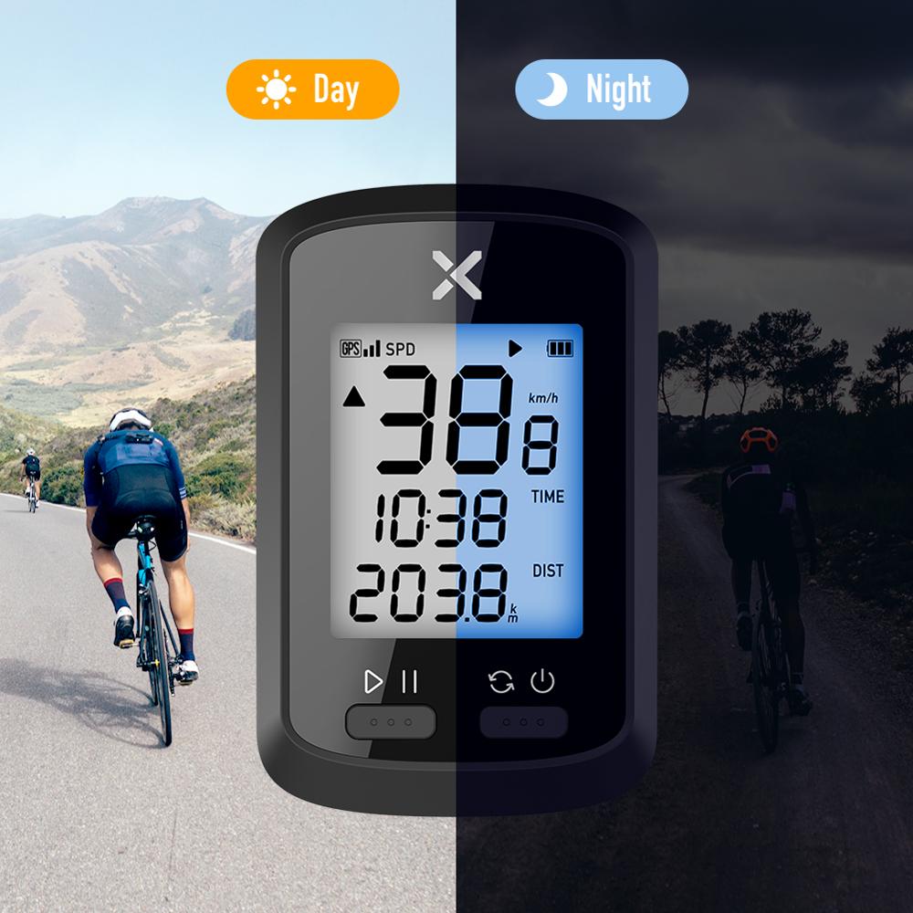 ไมล์วัดความเร็วจักรยานแบบ GPS ยี่ห้อ XOSS G+ ชาร์จ USB มีไฟกลางคืน