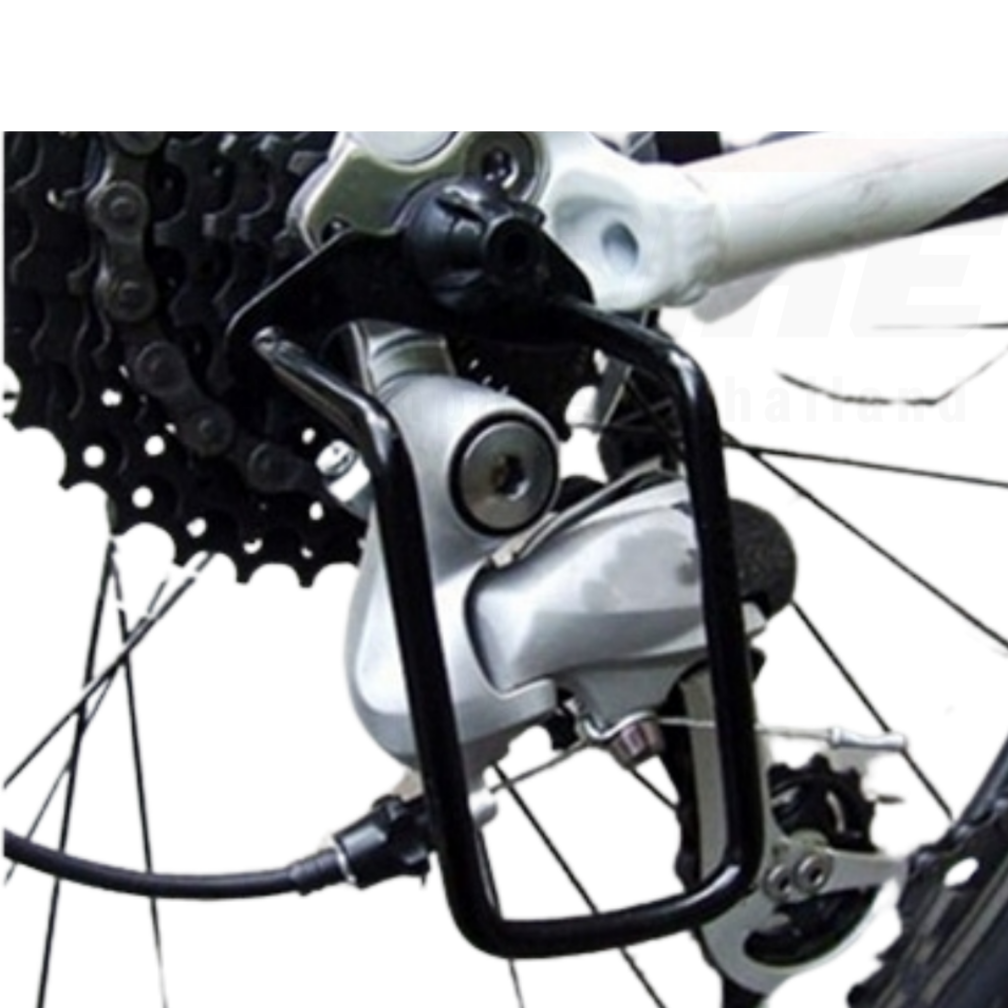 ตัวกันตีนผี กันชนเกียร์ เหล็กป้องกันชุดเกียร์หลังจักรยาน