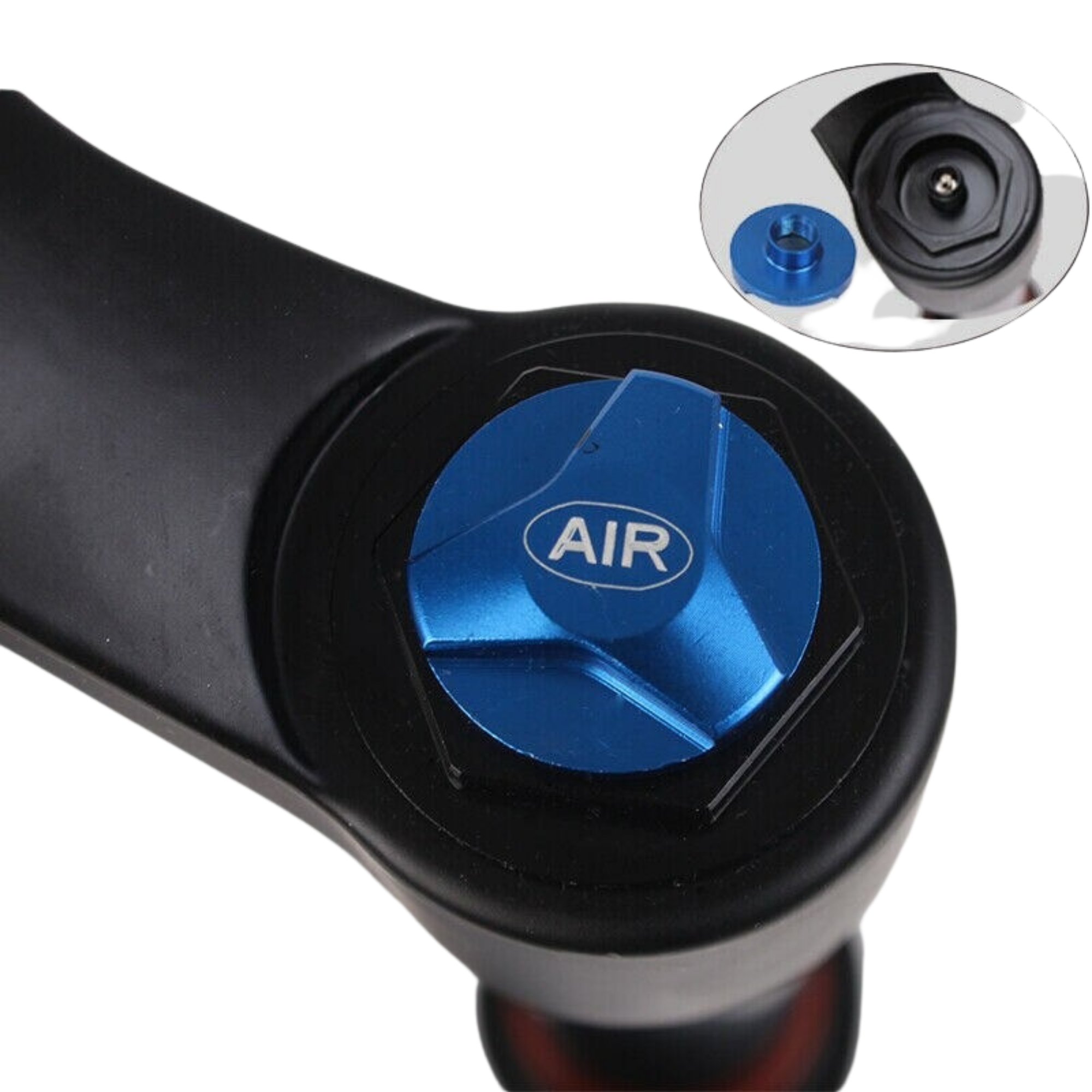 ฝาปิดวาล์วสูบลมโช๊คจักรยานแบบ CNC THAIBIKE ฝาปิดโช๊ค